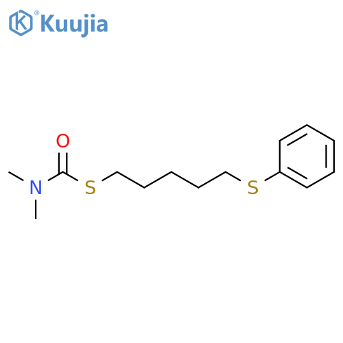 Carbamothioic acid, dimethyl-, S-[5-(phenylthio)pentyl] ester structure