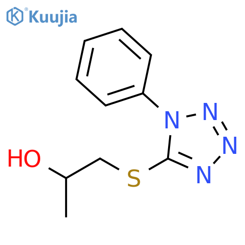 2-Propanol, 1-[(1-phenyl-1H-tetrazol-5-yl)thio]- structure