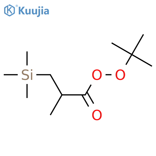 Propaneperoxoic acid, 2-methyl-3-(trimethylsilyl)-, 1,1-dimethylethyl  ester structure