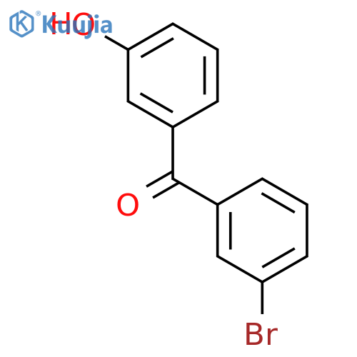 Methanone, (3-bromophenyl)(3-hydroxyphenyl)- structure