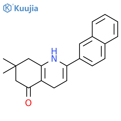 5(1H)-Quinolinone, 4,6,7,8-tetrahydro-7,7-dimethyl-2-(2-naphthalenyl)- structure