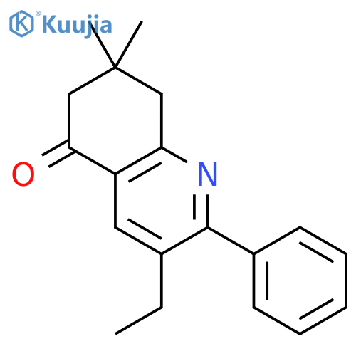 5(6H)-Quinolinone, 3-ethyl-7,8-dihydro-7,7-dimethyl-2-phenyl- structure