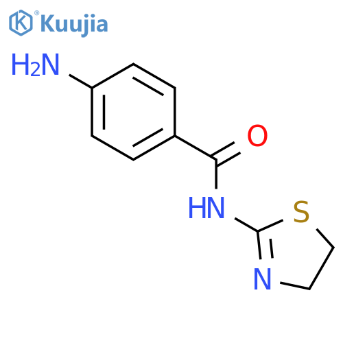 Benzamide, 4-amino-N-(4,5-dihydro-2-thiazolyl)- structure