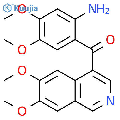 Methanone,(2-amino-4,5-dimethoxyphenyl)(6,7-dimethoxy-4-isoquinolinyl)- structure