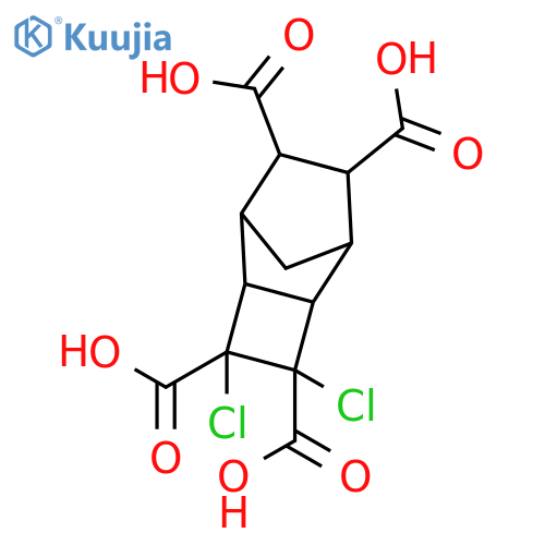 Tricyclo[4.2.1.02,5]nonane-3,4,7,8-tetracarboxylic acid, 3,4-dichloro- structure
