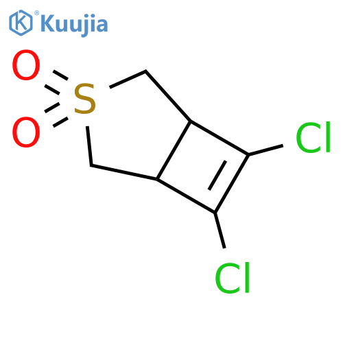 3-Thiabicyclo[3.2.0]hept-6-ene, 6,7-dichloro-, 3,3-dioxide structure
