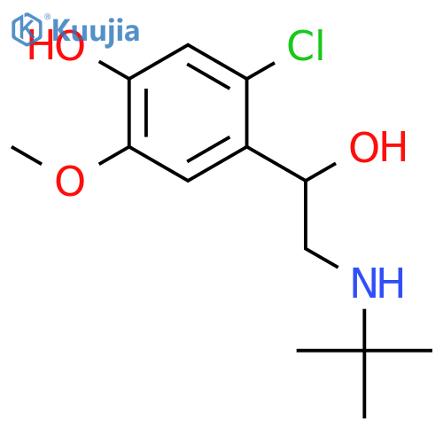 4-[2-(tert-butylamino)-1-hydroxyethyl]-5-chloro-2-methoxyphenol structure