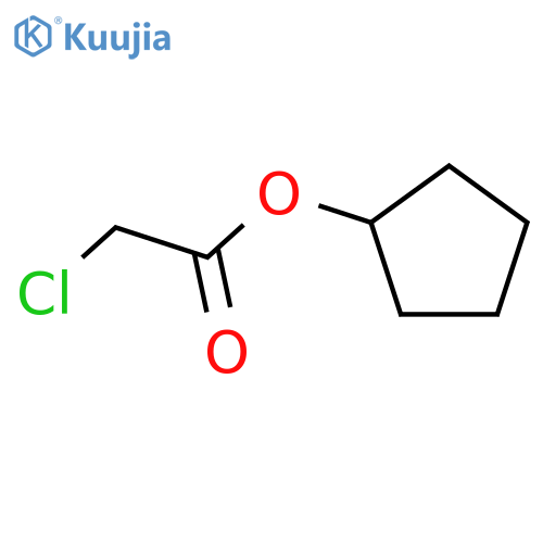Aceticacid, 2-chloro-, cyclopentyl ester structure