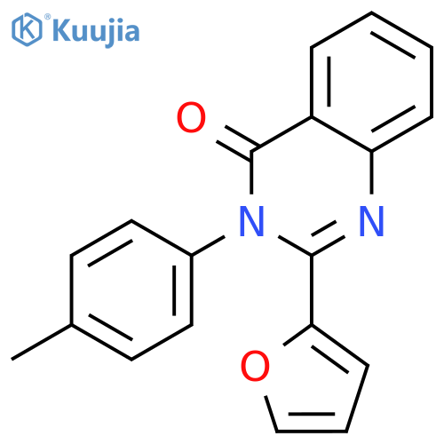 4(3H)-Quinazolinone, 2-(2-furanyl)-3-(4-methylphenyl)- structure