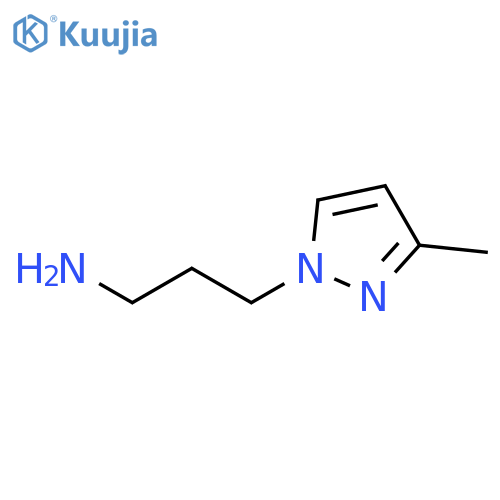 3-(3-Methyl-1H-pyrazol-1-yl)propan-1-amine structure