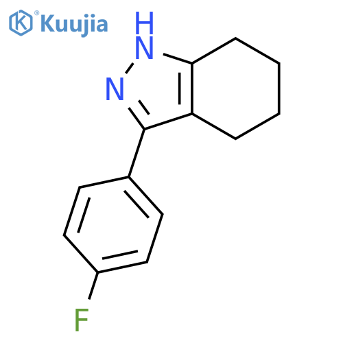 3-(4-Fluorophenyl)-4,5,6,7-tetrahydro-1H-indazole structure