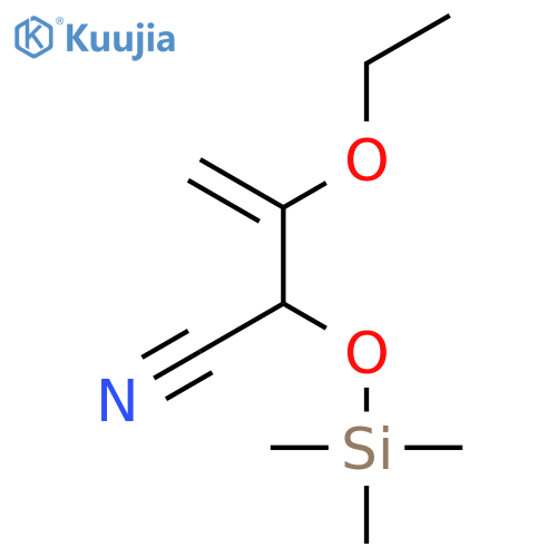 3-Butenenitrile, 3-ethoxy-2-[(trimethylsilyl)oxy]- structure