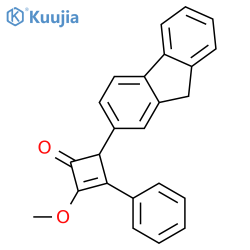 2-Cyclobuten-1-one, 4-(9H-fluoren-2-yl)-2-methoxy-3-phenyl- structure