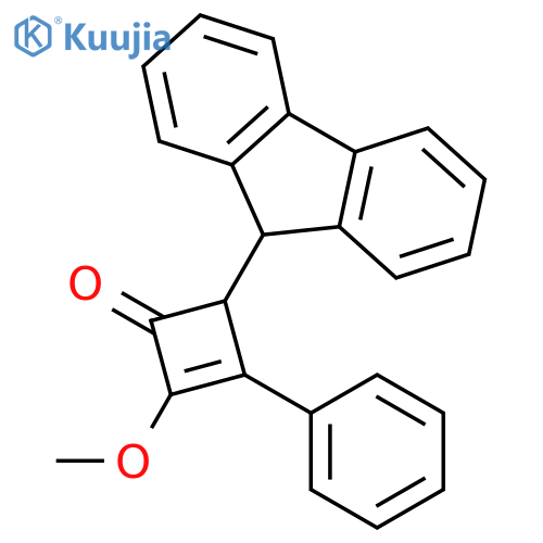 2-Cyclobuten-1-one, 4-(9H-fluoren-9-yl)-2-methoxy-3-phenyl- structure