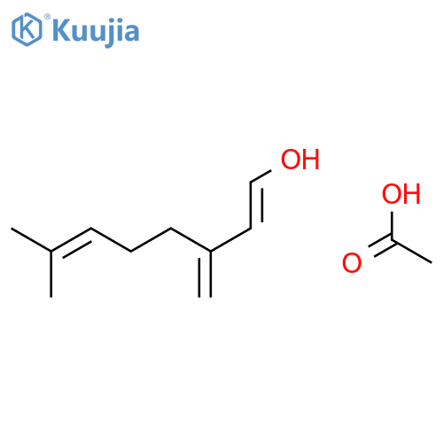 1,6-Octadien-1-ol, 7-methyl-3-methylene-, acetate, (E)- structure