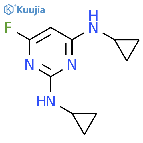 N~2~,N~4~-Dicyclopropyl-6-fluoropyrimidine-2,4-diamine structure