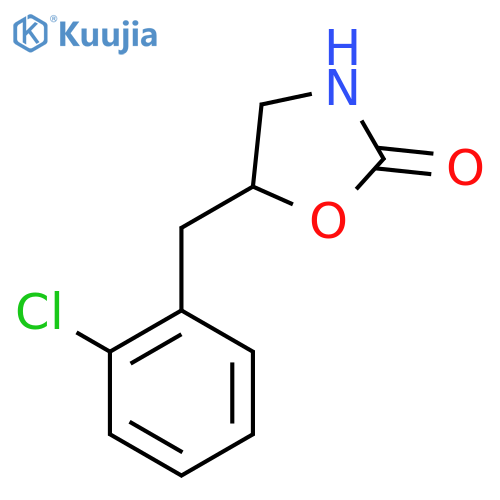5-(2-chlorophenyl)methyl-1,3-oxazolidin-2-one structure