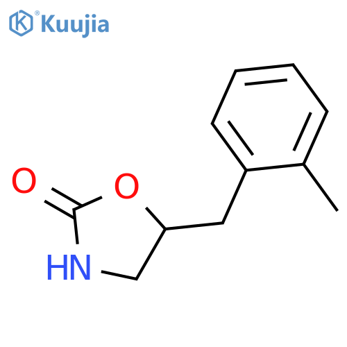 5-(2-methylphenyl)methyl-1,3-oxazolidin-2-one structure