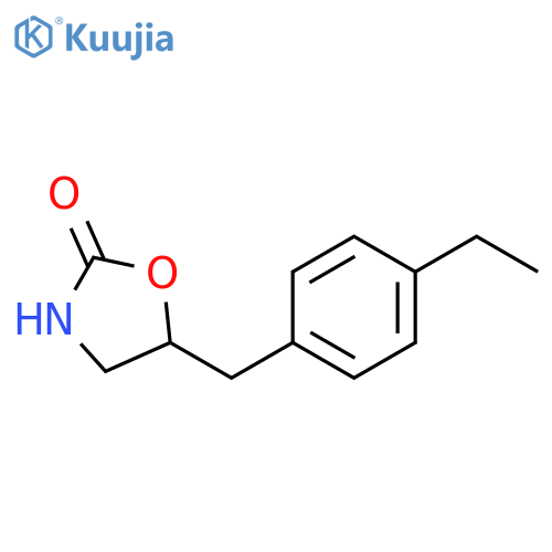 5-(4-ethylbenzyl)-1,3-oxazolidin-2-one structure