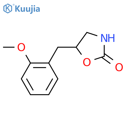 5-(2-methoxyphenyl)methyl-1,3-oxazolidin-2-one structure