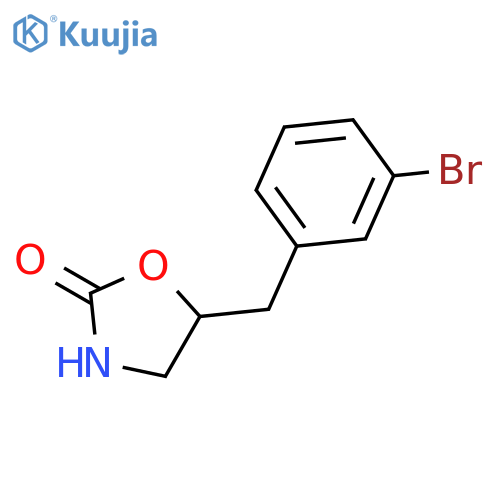 2-OXAZOLIDINONE, 5-[(3-BROMOPHENYL)METHYL]- structure