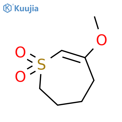 Thiepin, 2,3,4,5-tetrahydro-6-methoxy-, 1,1-dioxide structure
