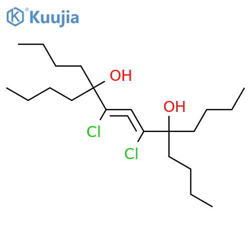 6,7-Tridecadiene-5,9-diol, 5,9-dibutyl-6,8-dichloro- structure