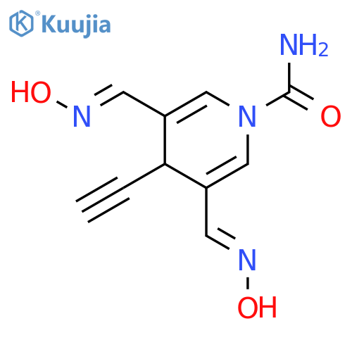 1(4H)-Pyridinecarboxamide, 4-ethynyl-3,5-bis[(hydroxyimino)methyl]- structure