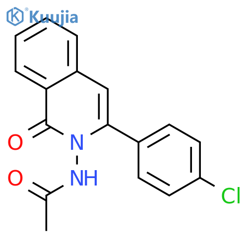 Acetamide, N-[3-(4-chlorophenyl)-1-oxo-2(1H)-isoquinolinyl]- structure
