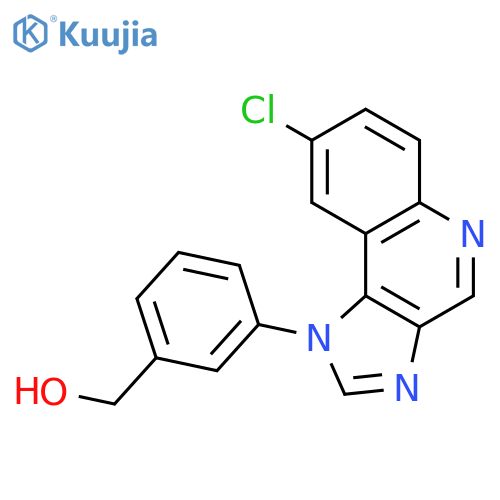 BENZENEMETHANOL, 3-(8-CHLORO-1H-IMIDAZO[4,5-C]QUINOLIN-1-YL)- structure