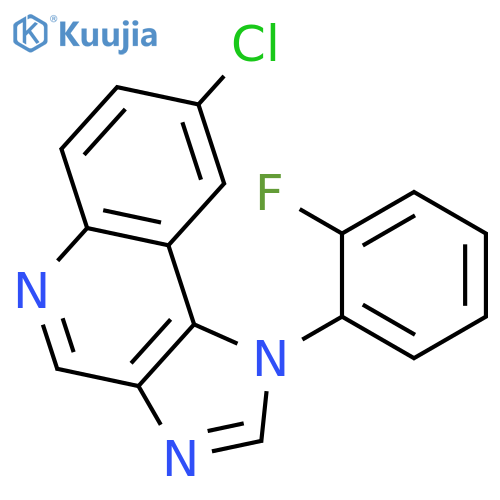 1H-IMIDAZO[4,5-C]QUINOLINE, 8-CHLORO-1-(2-FLUOROPHENYL)- structure