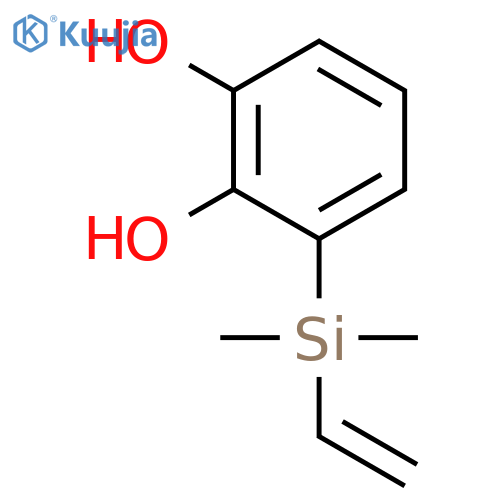 1,2-Benzenediol, 3-(ethenyldimethylsilyl)- structure