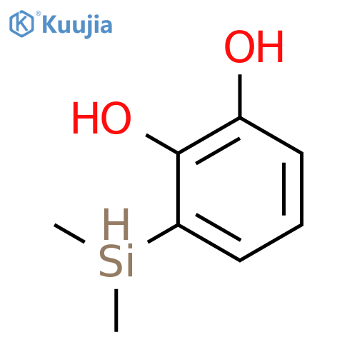 1,2-BENZENEDIOL, 3-(DIMETHYLSILYL)- structure