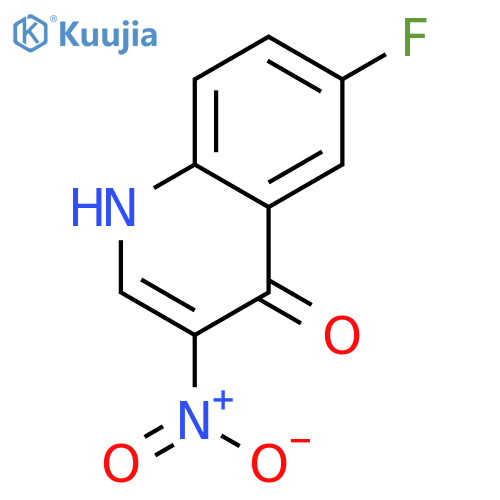 6-FLUORO-4-HYDROXY-3-NITROQUINOLINE structure