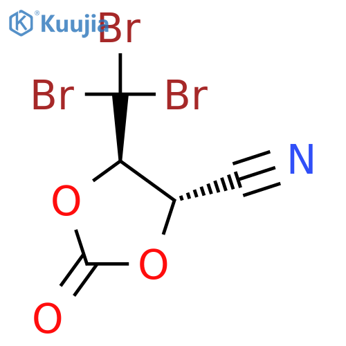 1,3-DIOXOLANE-4-CARBONITRILE, 2-OXO-5-(TRIBROMOMETHYL)-, TRANS- structure