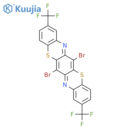 Triphenodithiazine, 6,13-dibromo-2,9-bis(trifluoromethyl)- structure