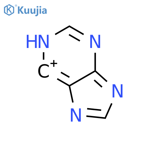 1H-PURIN-6-YLIUM structure