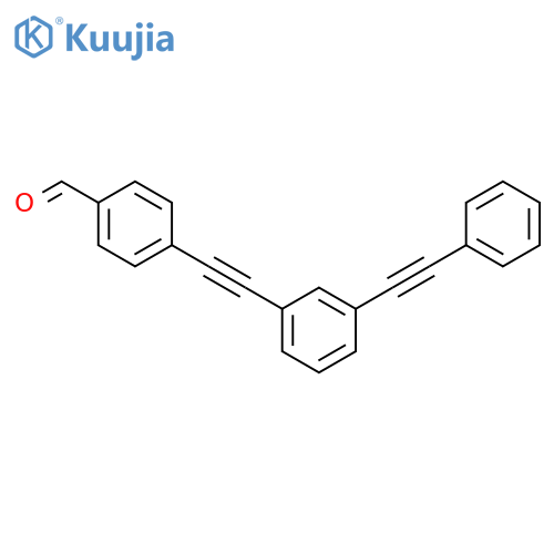 Benzaldehyde, 4-[[3-(phenylethynyl)phenyl]ethynyl]- structure