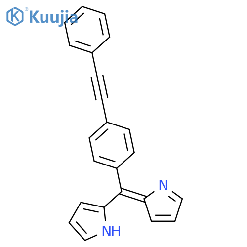 1H-Pyrrole, 2-[[4-(phenylethynyl)phenyl]-2H-pyrrol-2-ylidenemethyl]- structure