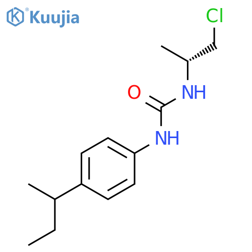 Urea, N-[(1R)-2-chloro-1-methylethyl]-N'-[4-(1-methylpropyl)phenyl]- structure