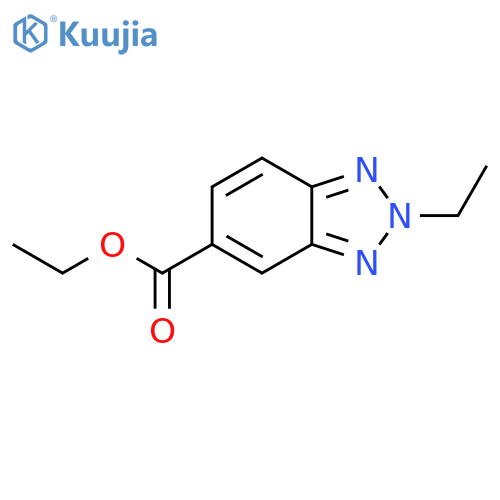 2H-Benzotriazole-5-carboxylicacid,2-ethyl-,ethylester(9CI) structure