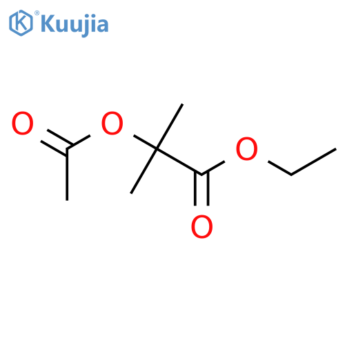 Propanoic acid,2-(acetyloxy)-2-methyl-, ethyl ester structure