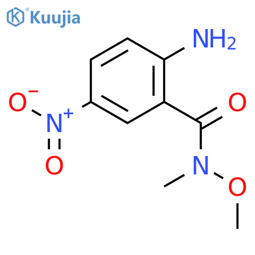 2-Amino-N-methoxy-N-methyl-5-nitrobenzamide structure