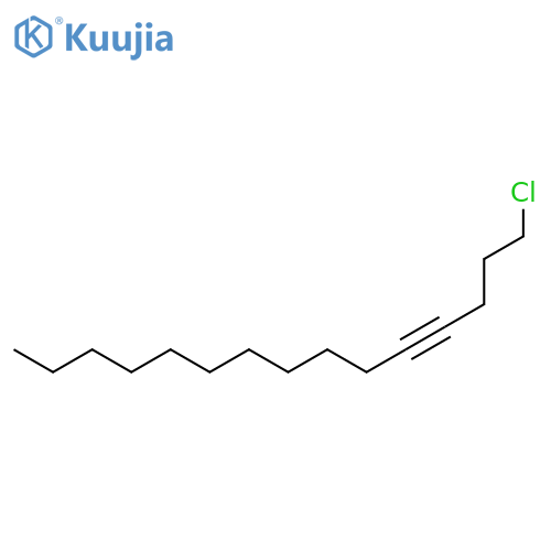 4-PENTADECYNE, 1-CHLORO- structure