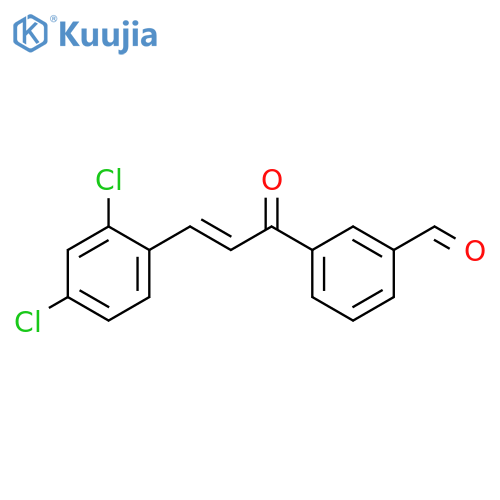 BENZALDEHYDE, 3-[(2E)-3-(2,4-DICHLOROPHENYL)-1-OXO-2-PROPENYL]- structure