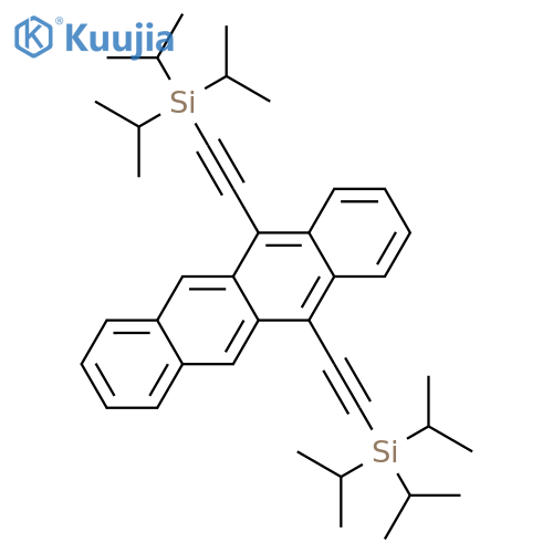 5,12-Bis((triisopropylsilyl)ethynyl)tetracene structure