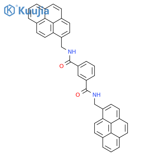 1,3-Benzenedicarboxamide, N,N'-bis(1-pyrenylmethyl)- structure