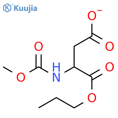 L-Aspartic acid, N-(methoxycarbonyl)-, 1-propyl ester structure