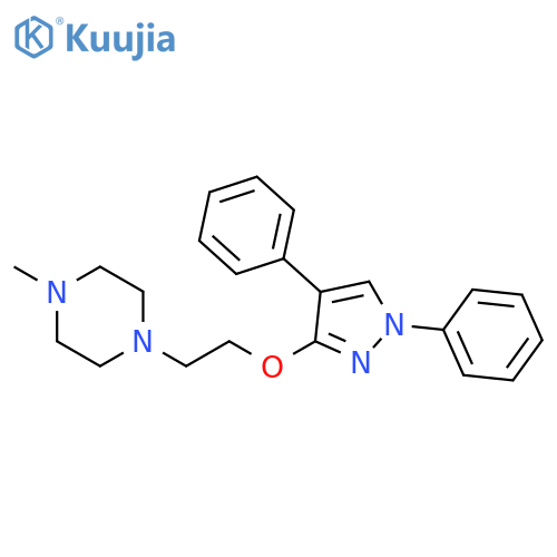 PIPERAZINE, 1-[2-[(1,4-DIPHENYL-1H-PYRAZOL-3-YL)OXY]ETHYL]-4-METHYL- structure