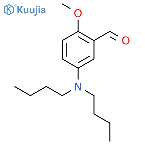Benzaldehyde, 5-(dibutylamino)-2-methoxy- structure